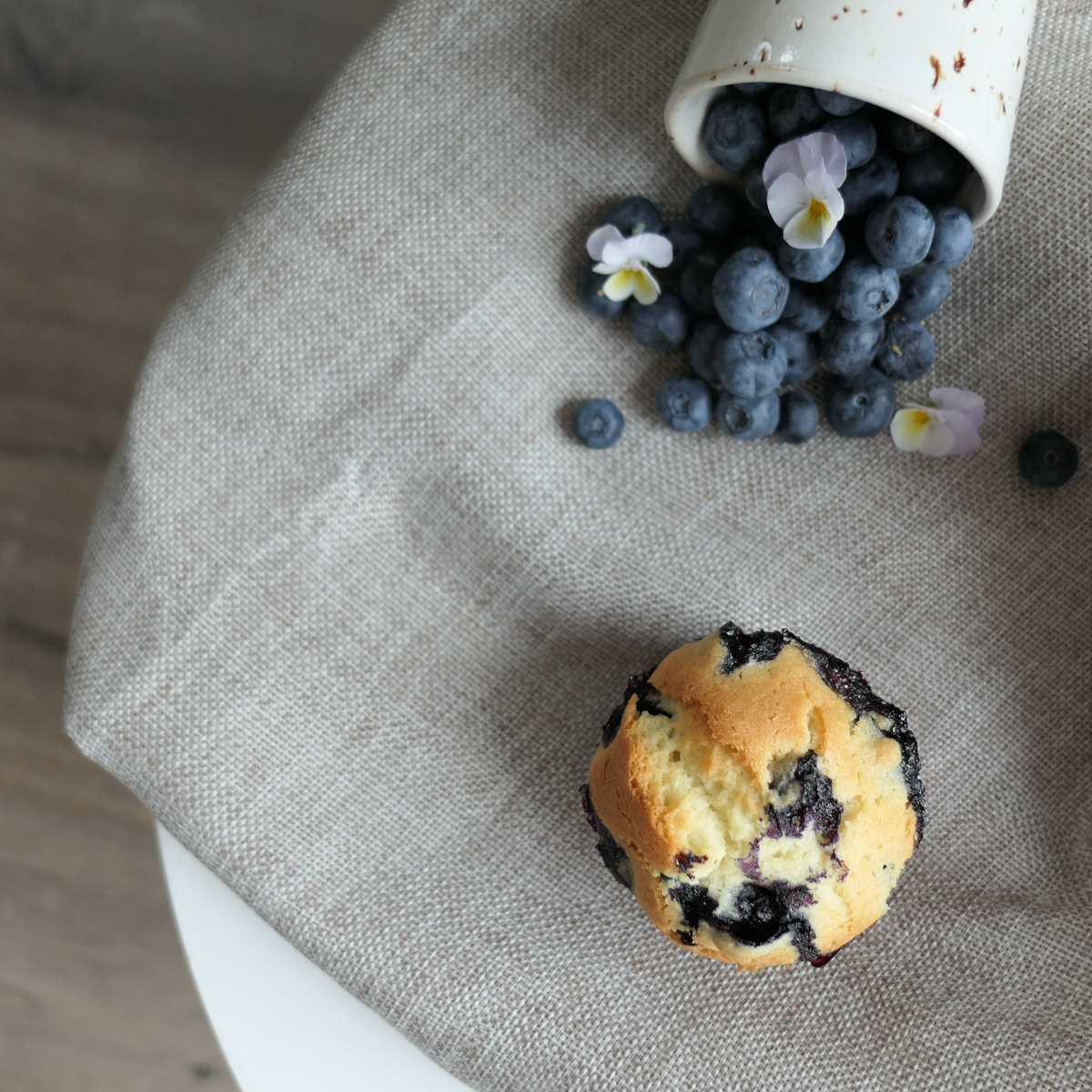 muffin aux myrtilles 