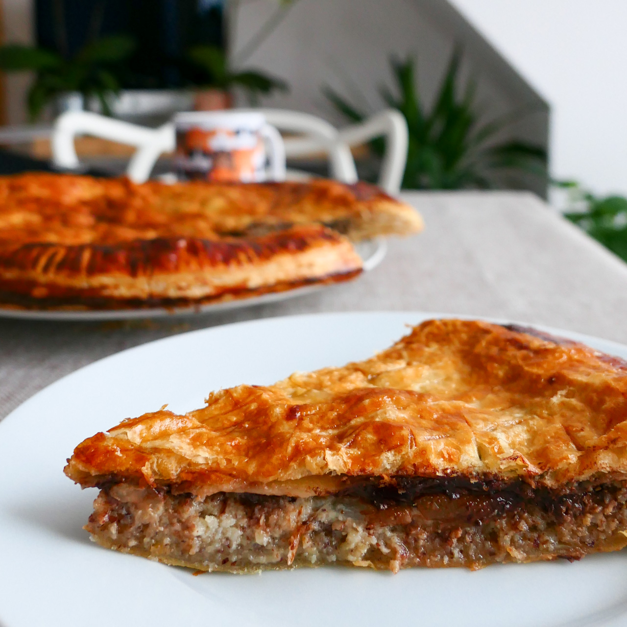 galette des rois facile aux noisettes poire chocolat