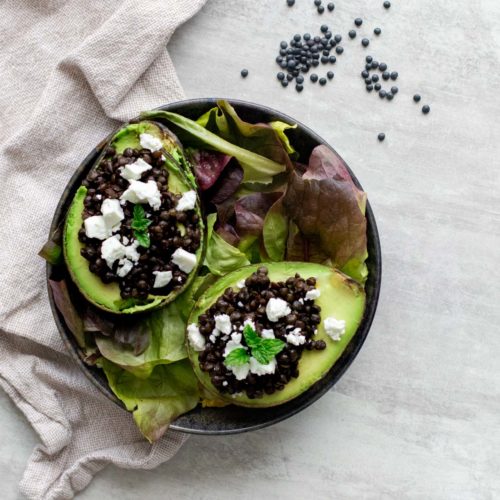 salade avocats lentilles