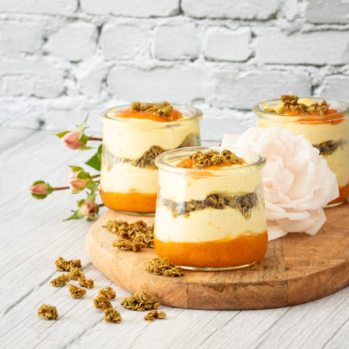 mousses mascarpone abricot