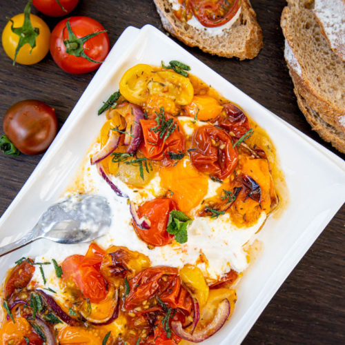 burrata tomates