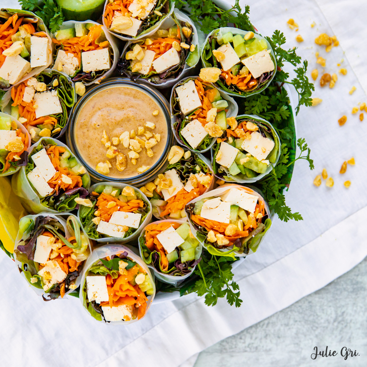 rouleaux de printemps au tofu