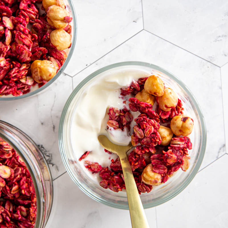 granola framboises