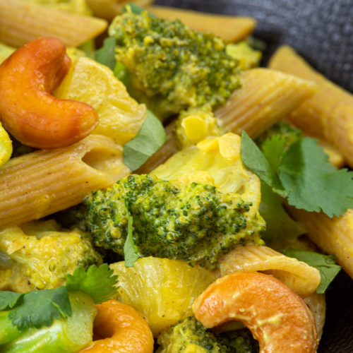 pâtes brocoli ananas