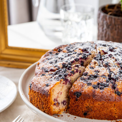 gateau myrtilles citron
