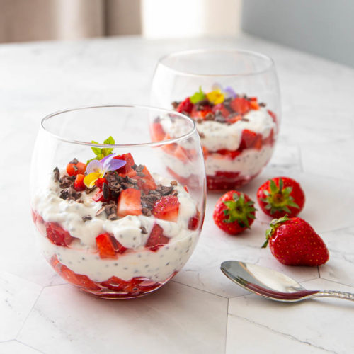 pudding chia fraise