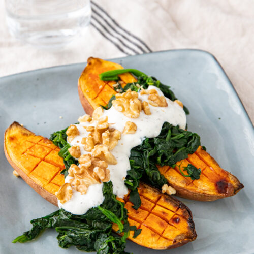 patate douce épinards