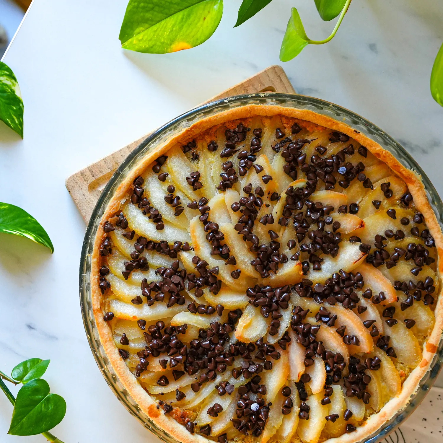 tarte poire chocolat