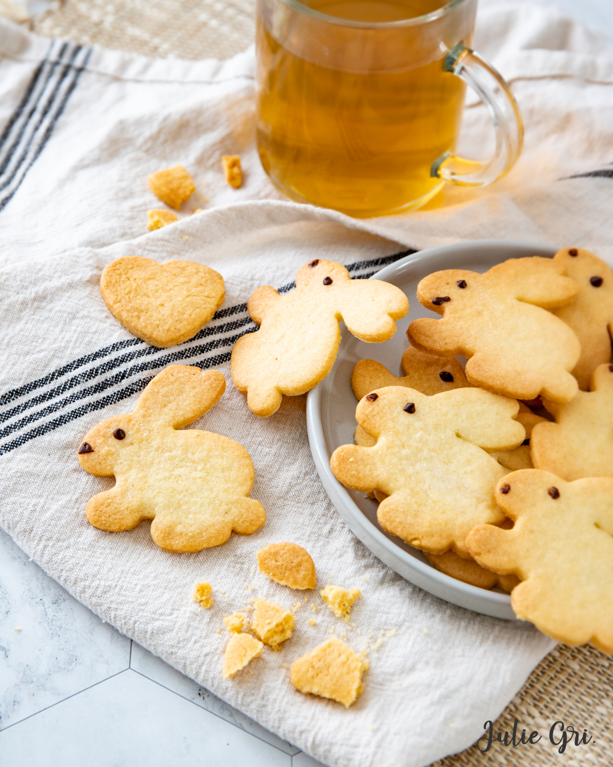 biscuits sucrés en forme de lapin
