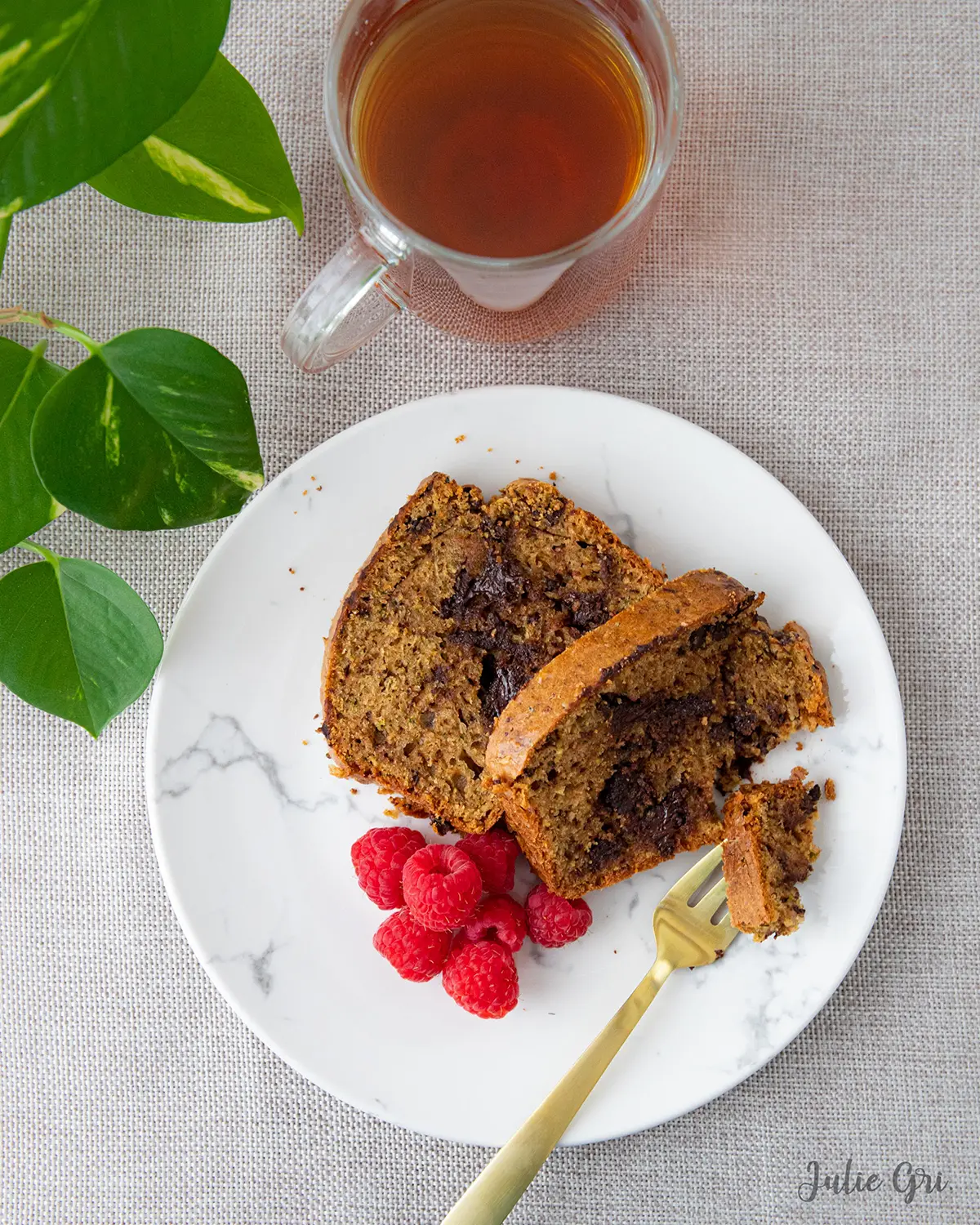 gateau aux courgettes et chocolat noir