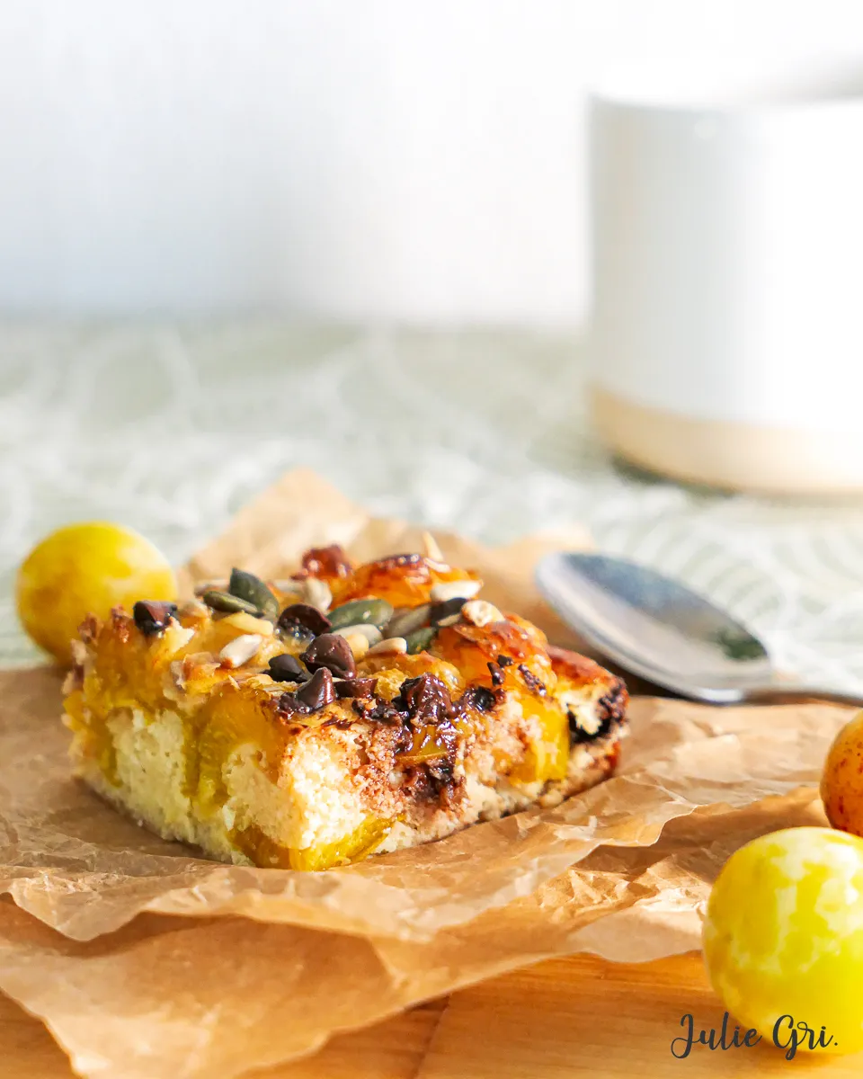 clafoutis aux mirabelles healthy protéines