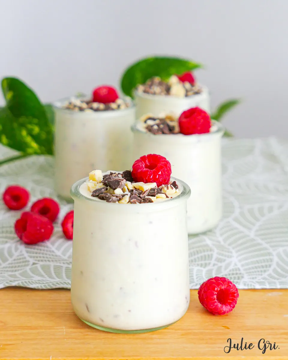mousse stracciatella framboise