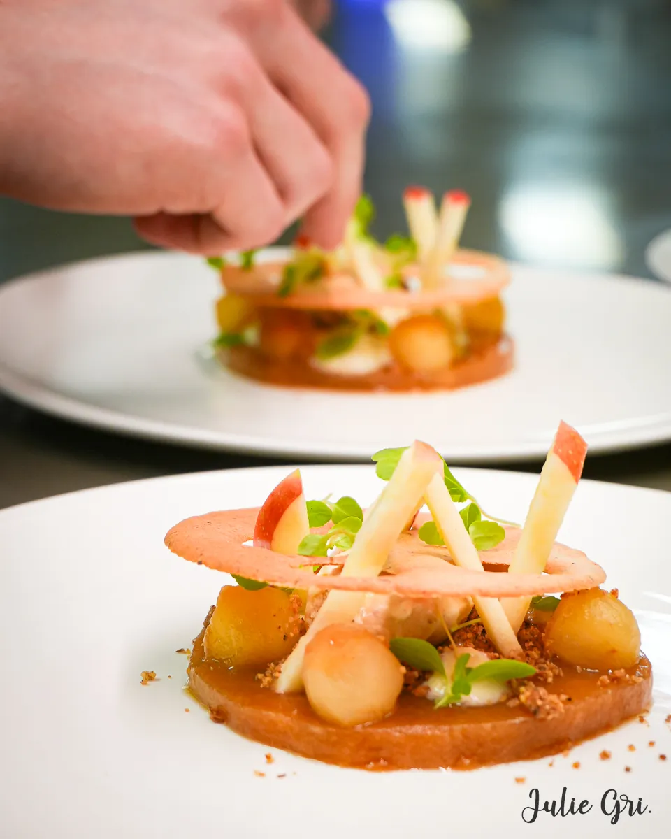 Le dessert autour de la pomme au restaurant "au boeuf rouge" de niederschaefollsheim