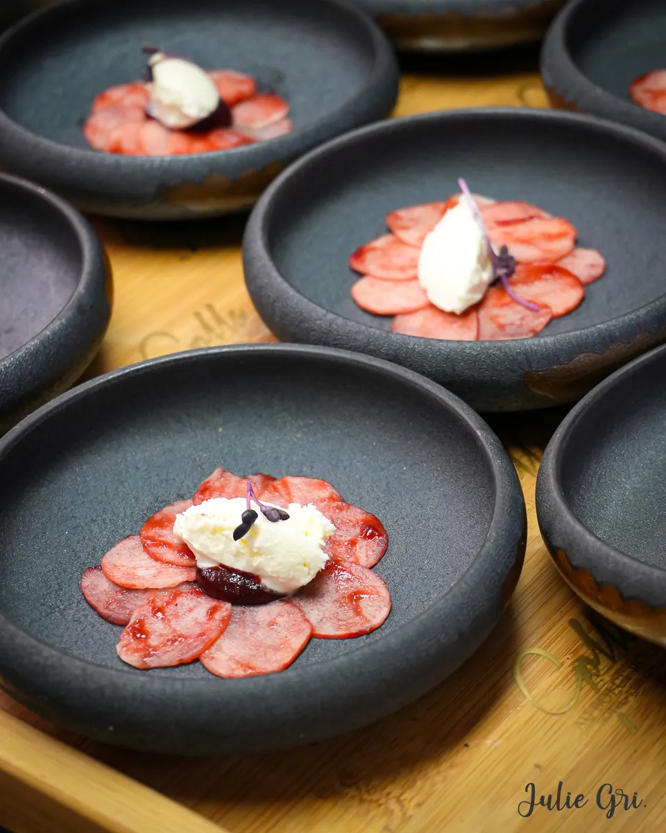 Carpaccio de pomme Natti "Au Boeuf Rouge" de Niederschaeffolsheim