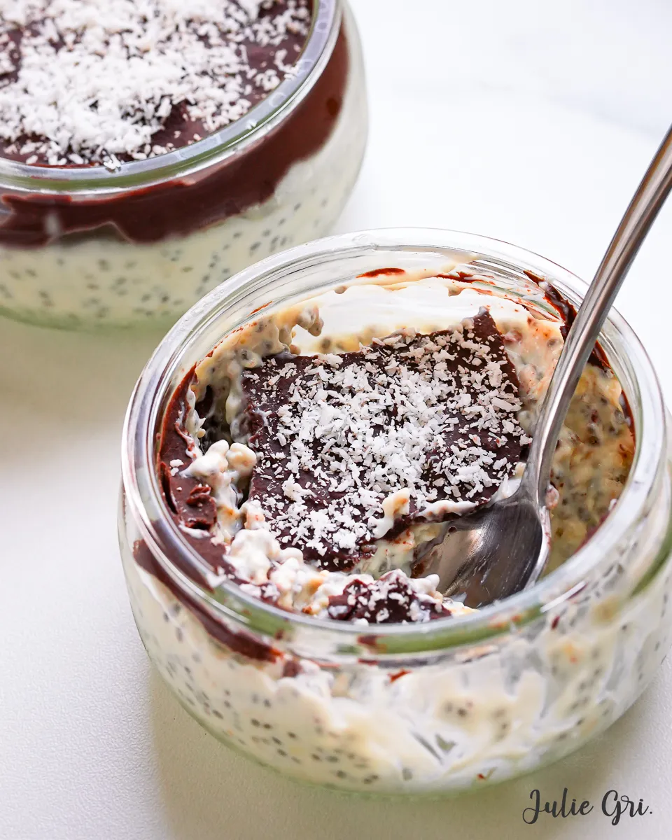 pudding de chia healthy façon bounty