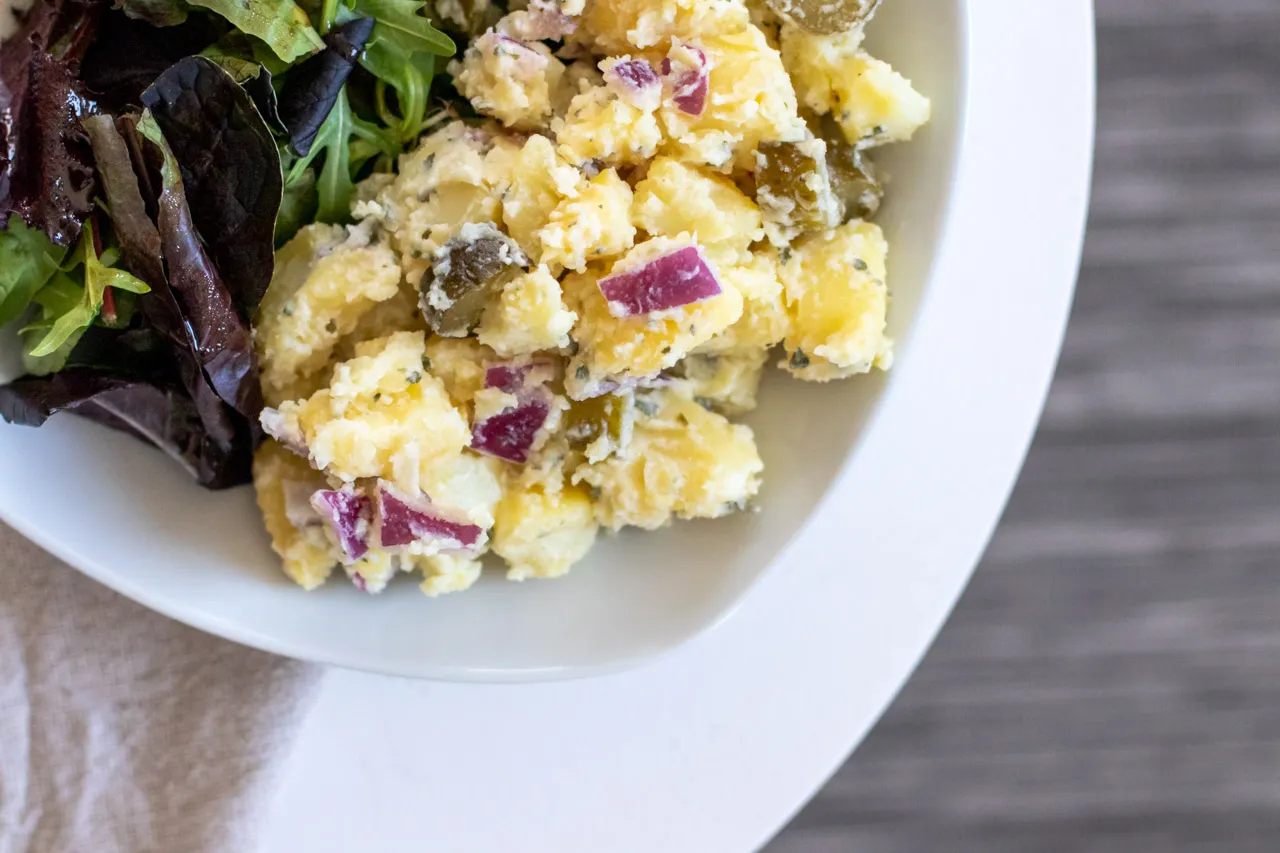 salade de pommes de terre alsacienne façon grand-mère