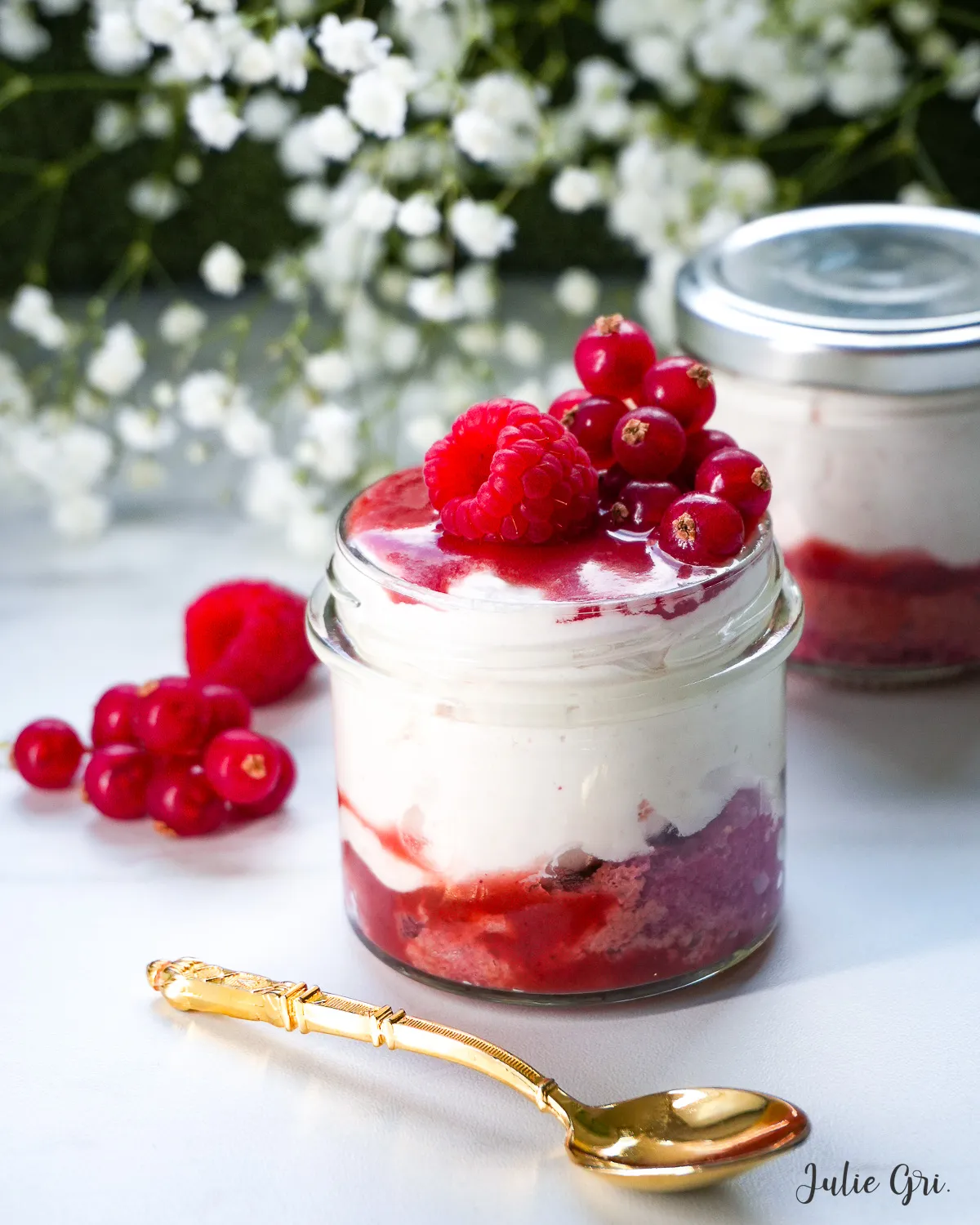 tiramisu aux fruits rouges fraise framboise groseilles