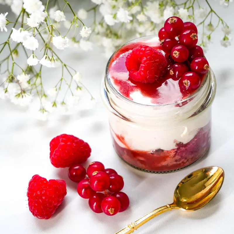 tiramisu aux fruits rouges fraise framboise groseilles