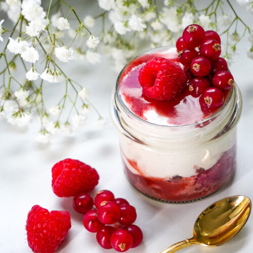 tiramisu aux fruits rouges fraise framboise groseilles