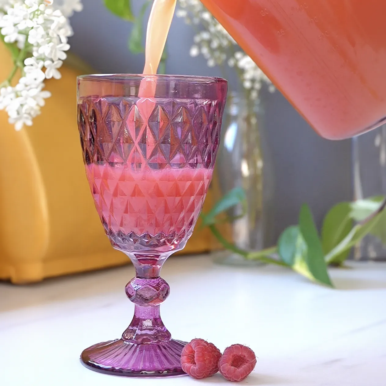 jus ananas framboise