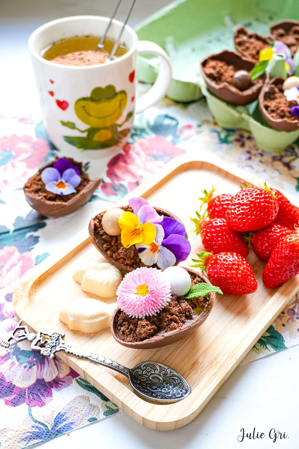oeuf pâques mousse chocolat 