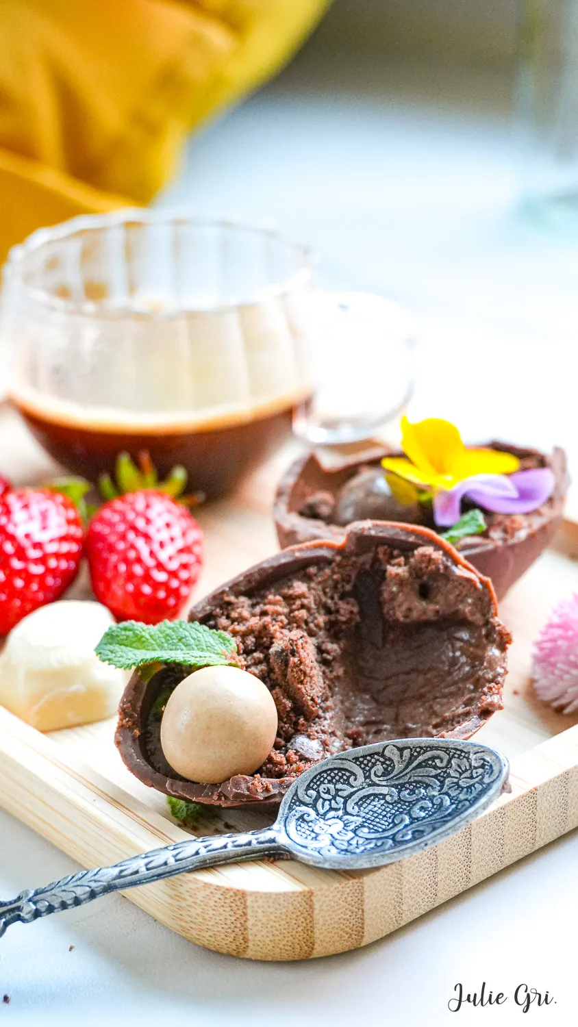 oeuf paques mousse chocolat