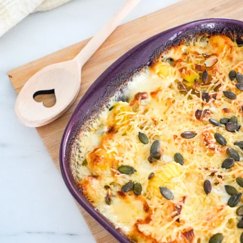 gratin gnocchis poireaux