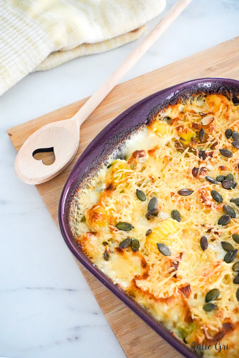 gratin gnocchis poireaux