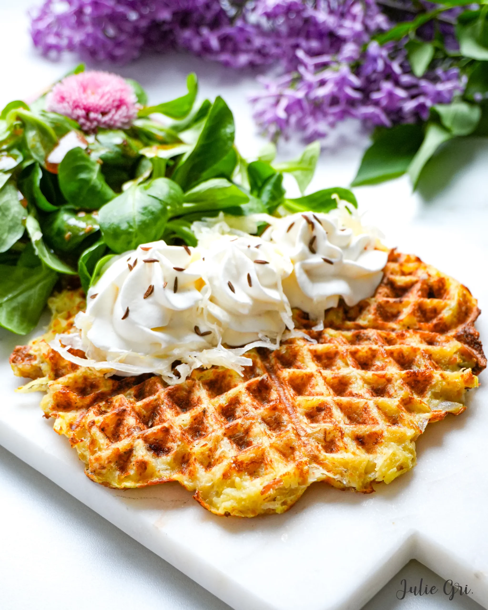 gaufres pommes de terre choucroute