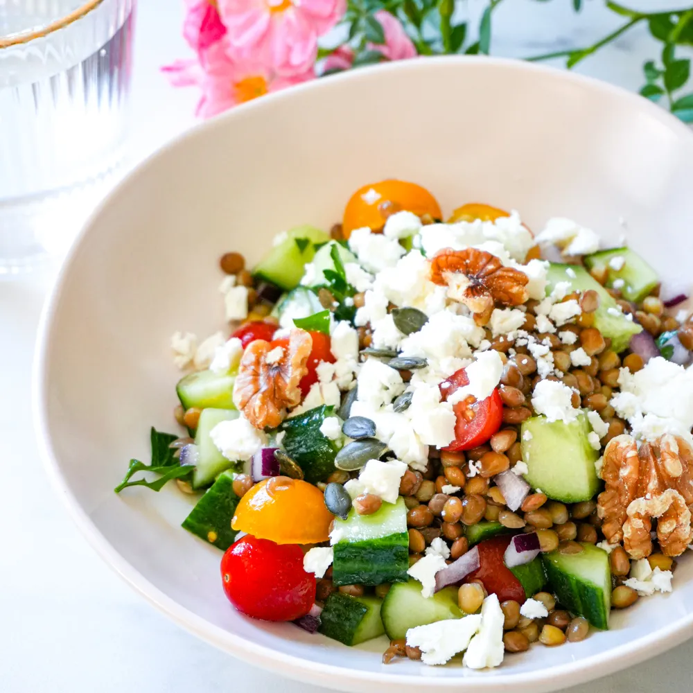 salade de lentilles feta