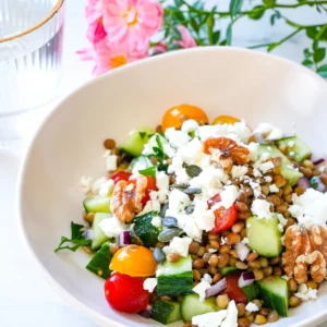 salade de lentilles feta