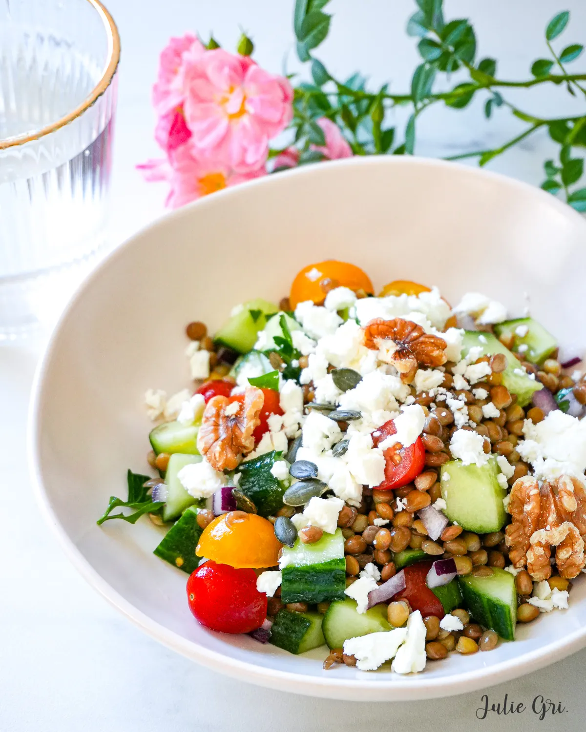 salade de lentilles feta