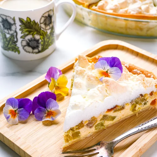 tarte rhubarbe meringuée alsacienne