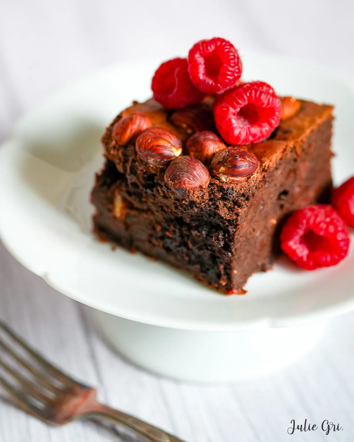 brownie fondant chocolat framboise