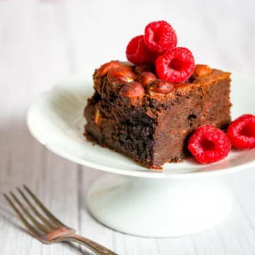 brownie fondant chocolat framboise