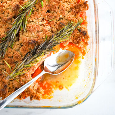 crumble abricot romarin