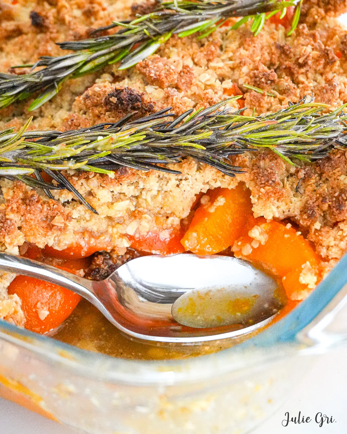 crumble abricot romarin