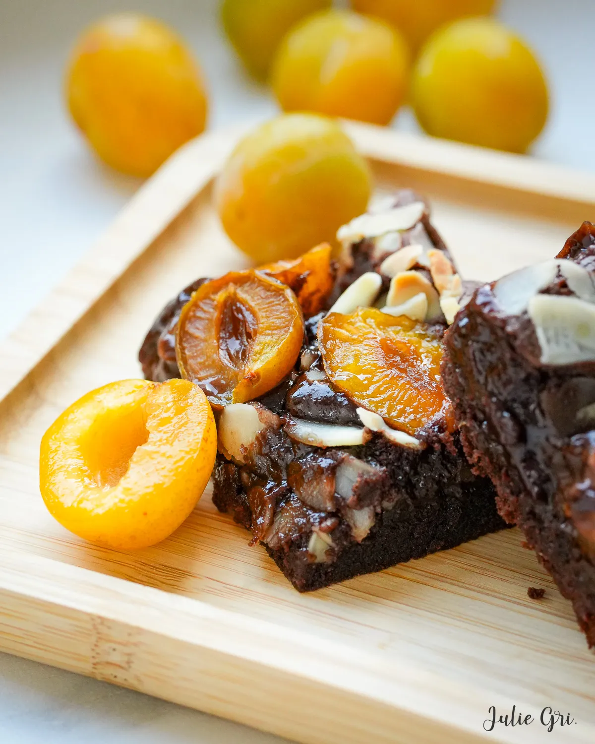 brownie à la mirabelle