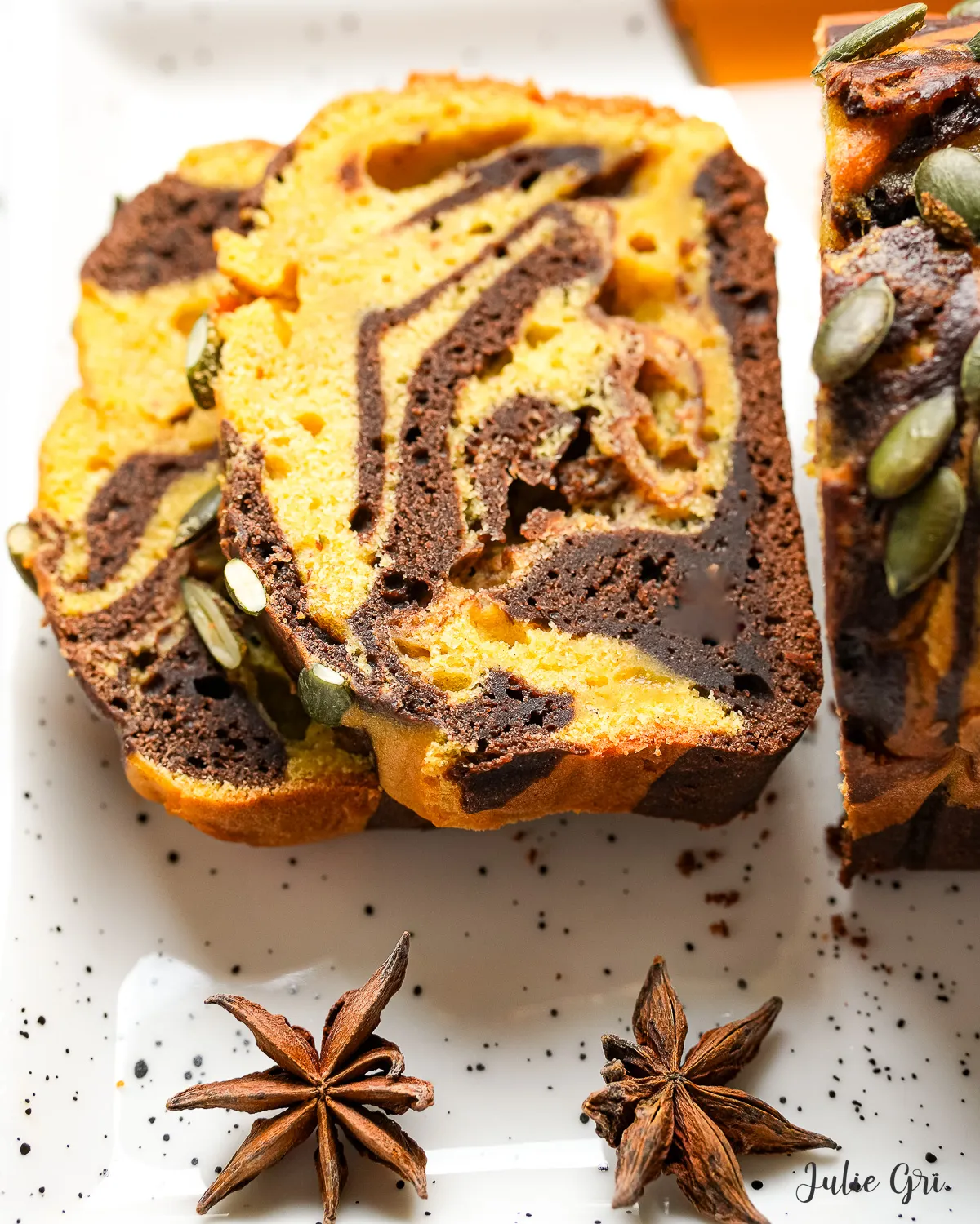cake marbré courge butternut