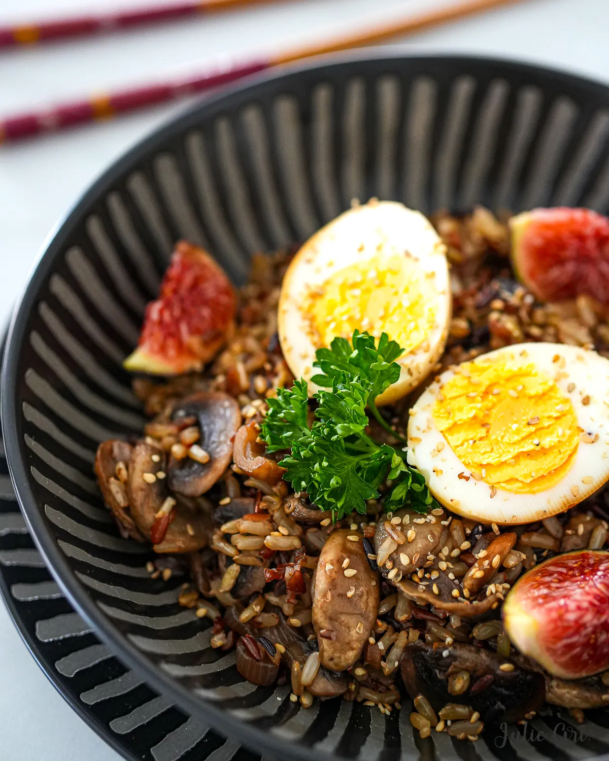 riz sauté champignons