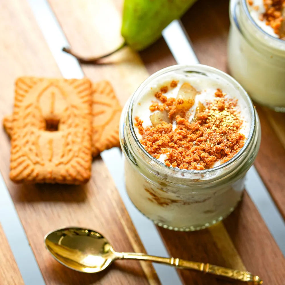 Tiramisu aux Poires rôties et Spéculoos