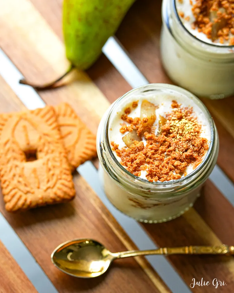 Tiramisu aux Poires rôties et Spéculoos