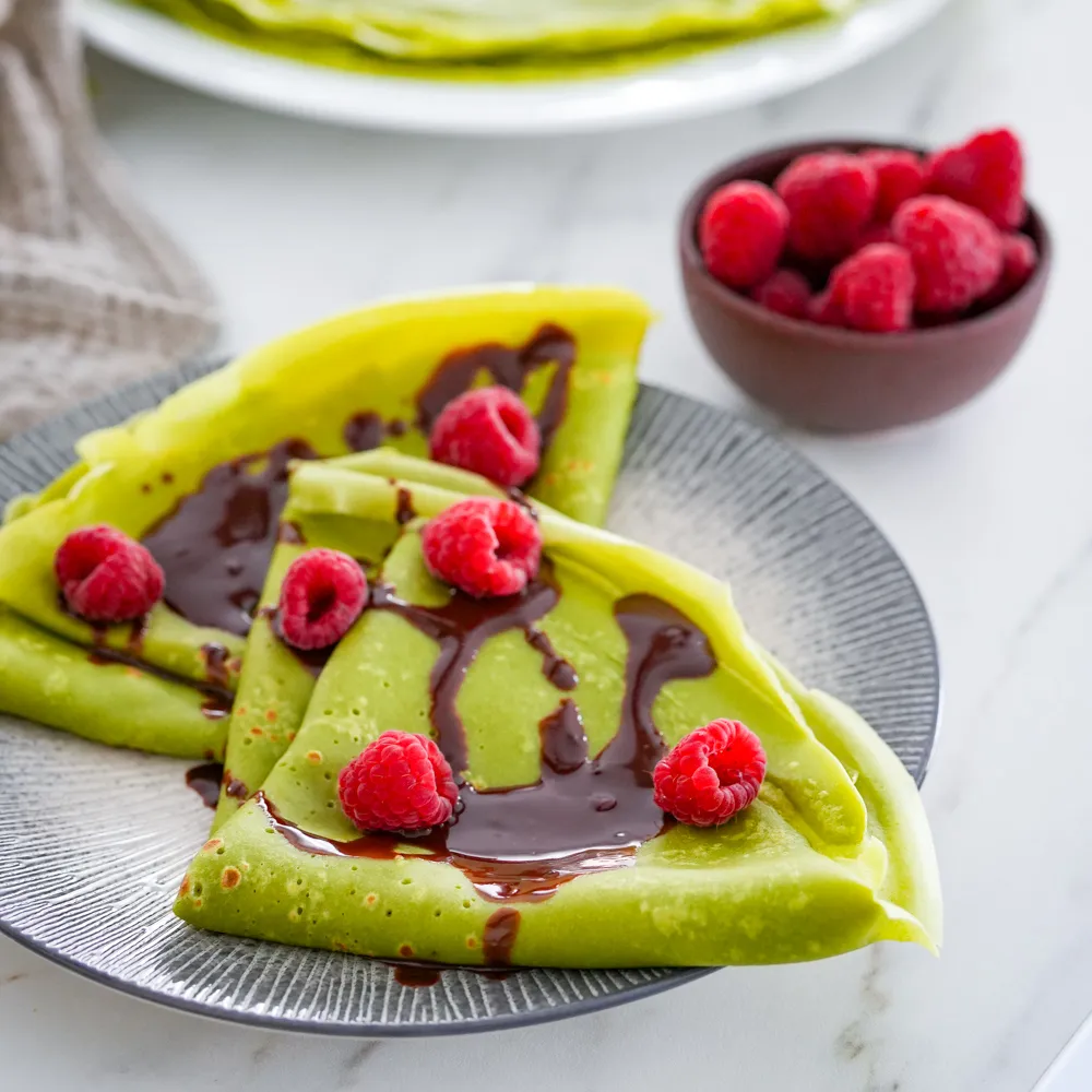 crêpes matcha