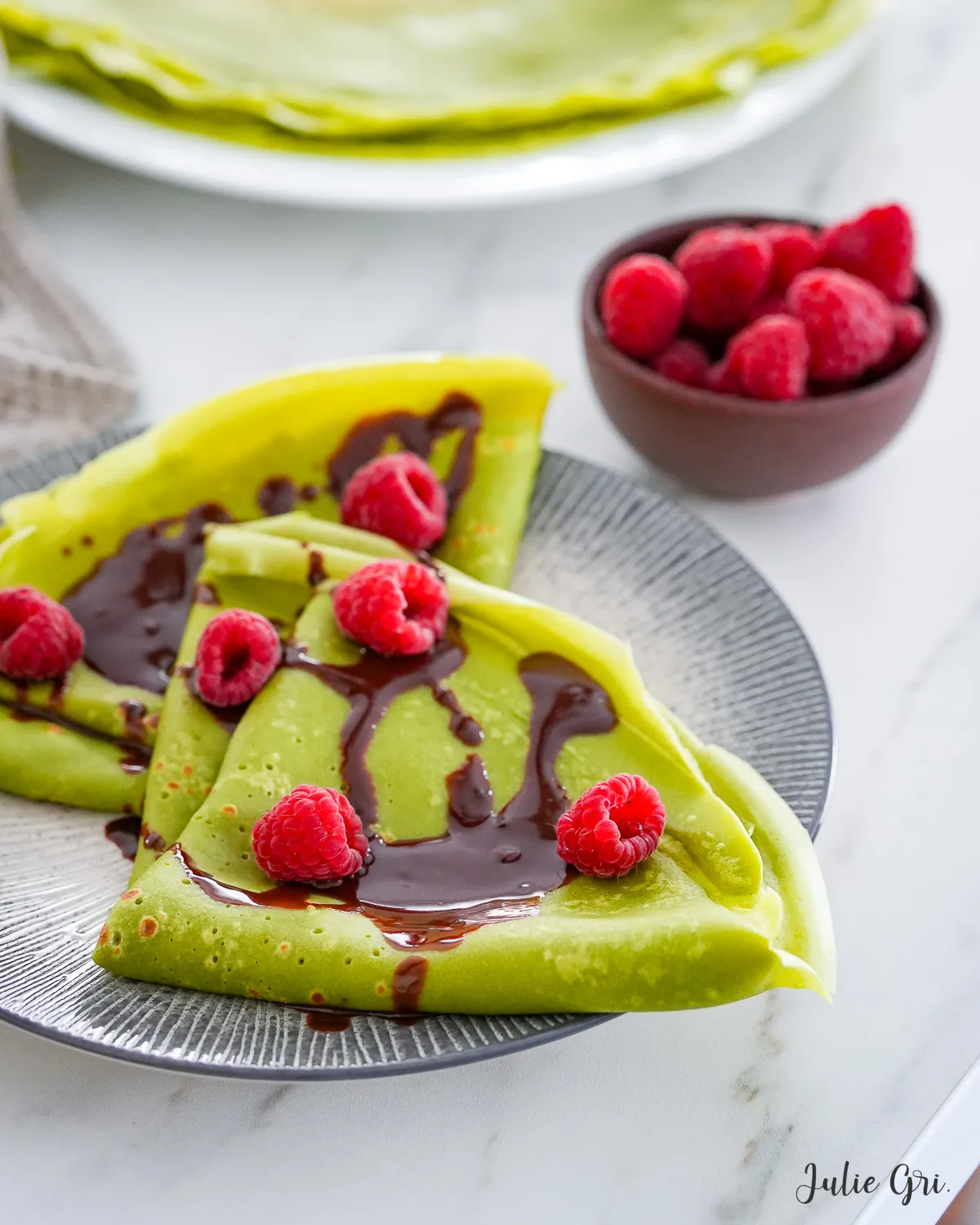 crêpes matcha