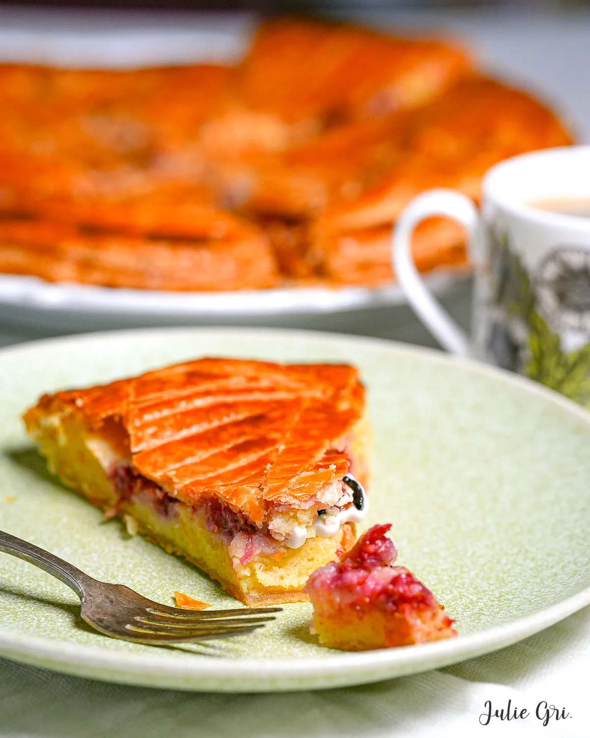 galette des rois à la framboise