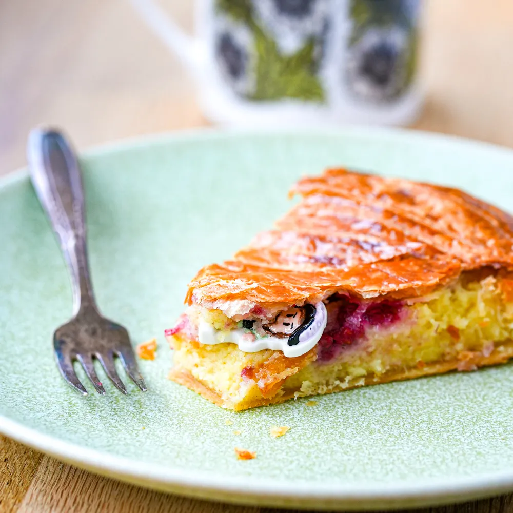 galette des rois à la framboise