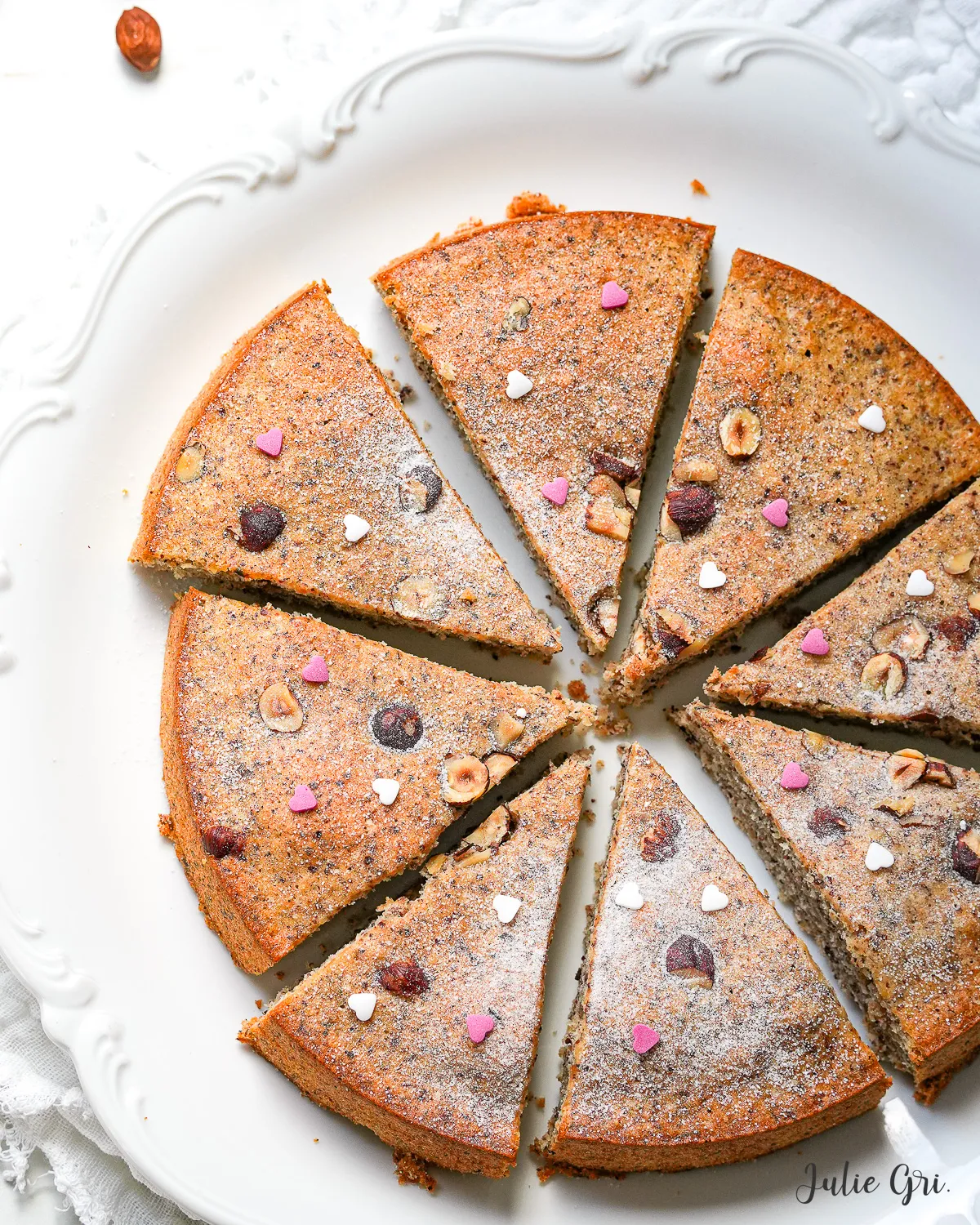 gâteau cake noisettes blancs d'oeufs