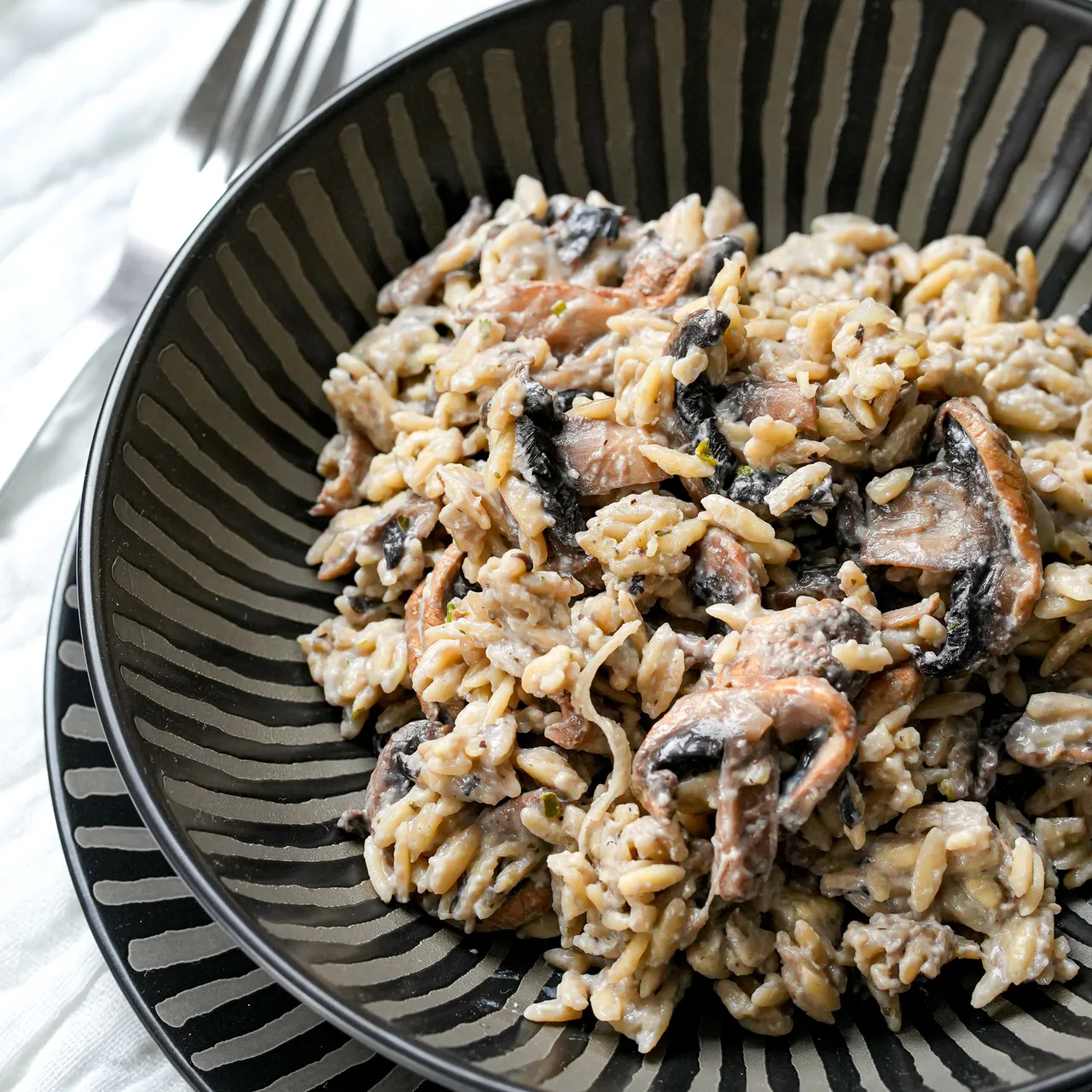 orzo risotto champignons