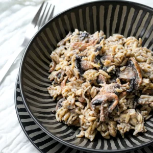 orzo risotto champignons
