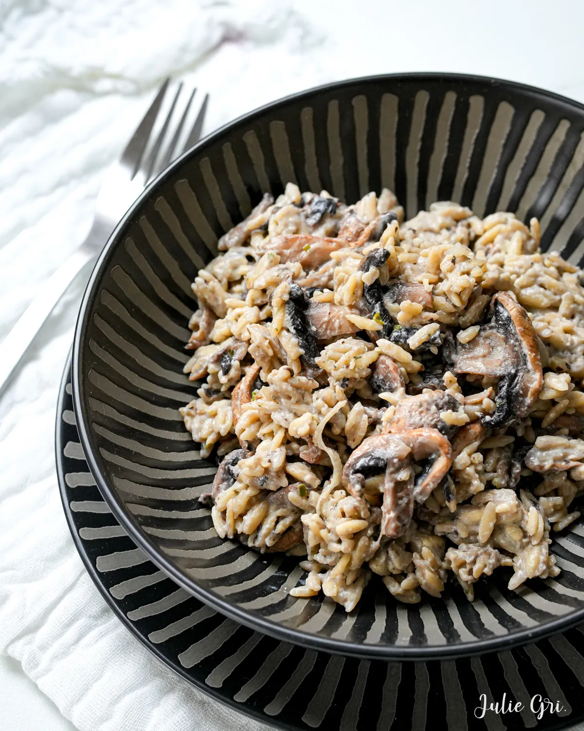 orzo risotto champignons